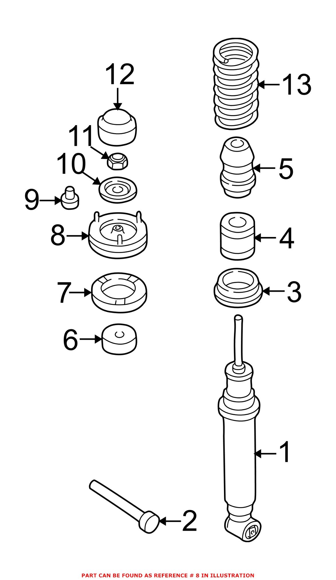 BMW Shock Mount - Rear 33521091710